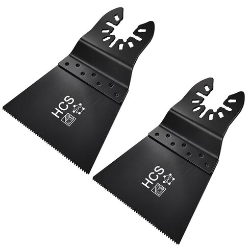 High Carbon Steel Oscillating Tool Blade, Standard 2-3/4" Wide E-Cut Oscillating Saw Blades for Hard Wood & Plastic, Drywall and Fiberglass,Universal Fit Multitool Blades, 2-Pack in Kuwait