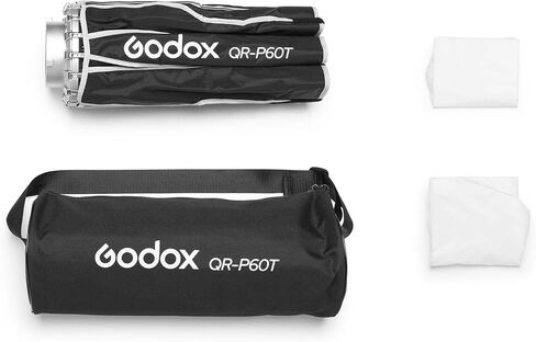 Godox Flash QR-P60T Quick Release Softbox with Bowens Mount, Compact 23.6 in Light Modifier for Soft Even Lighting, Fast Setup for Portraits, Video, Product and Mobile Shooting in Kuwait