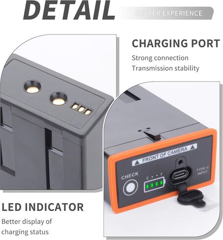 EM8 5000mAh Power Mag Battery Pack Replacement Compatible with Moultrie Cellular Trail Cameras Edge, Edge Pro, Upgrade Hunting Camera Batteries with USB-C Cable in Kuwait