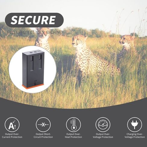 EM8 5000mAh Power Mag Battery Pack Replacement Compatible with Moultrie Cellular Trail Cameras Edge, Edge Pro, Upgrade Hunting Camera Batteries with USB-C Cable in Kuwait
