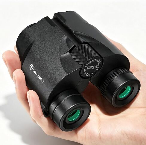 10x25 Compact Binoculars for Adults and Kids, Large Eyepiece Waterproof Binocular with Low Light Vision,High Powered Easy Focus Binoculars for Bird Watching,Outdoor Hunting,Travel,Sightseeing in Kuwait