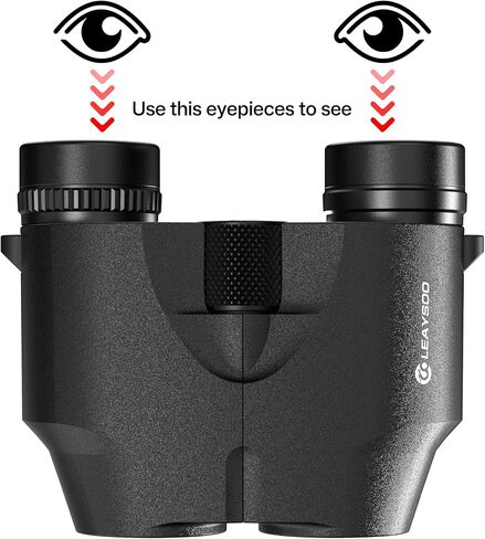 10x25 Compact Binoculars for Adults and Kids, Large Eyepiece Waterproof Binocular with Low Light Vision,High Powered Easy Focus Binoculars for Bird Watching,Outdoor Hunting,Travel,Sightseeing in Kuwait