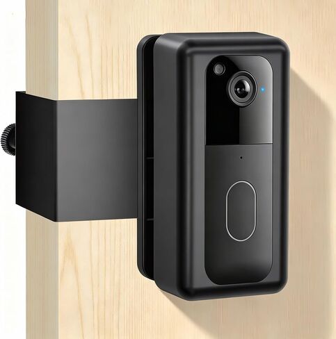 No Drill Doorbell Mount for Blink 2nd Gen Video Doorbell Camera | 30°Left/Right Swivel, Renter Friendly, Installation-Strong Adhesive & Screw Mount, No Block Sensor, for Home Apartment Office in Kuwait