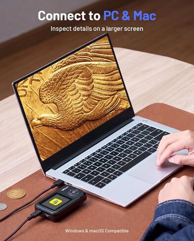 TOMLOV P50 Handheld Digital Microscope: Adjustable Focus Coin Microscope with 2.4" IPS Screen+TOMLOV Autofocus Digital Microscope TM3K-AF Flex in Kuwait