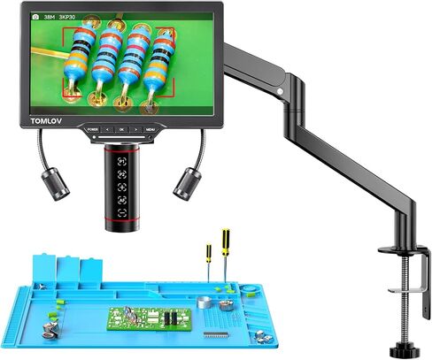 TOMLOV P50 Handheld Digital Microscope: Adjustable Focus Coin Microscope with 2.4" IPS Screen+TOMLOV Autofocus Digital Microscope TM3K-AF Flex in Kuwait