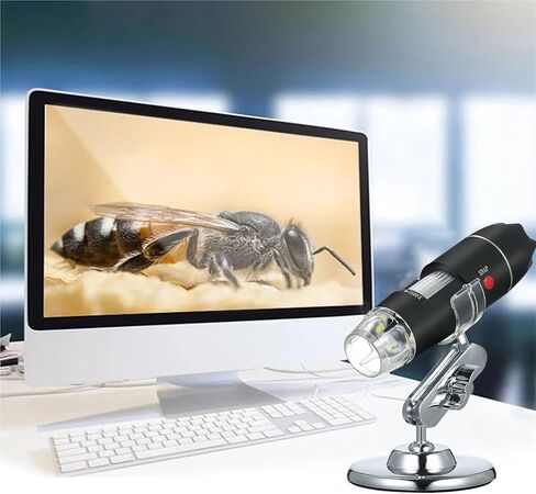 USB Microscope, USB Digital Microscope Handheld 1000X Magnification Camera 8 LED in Saudi Arabia