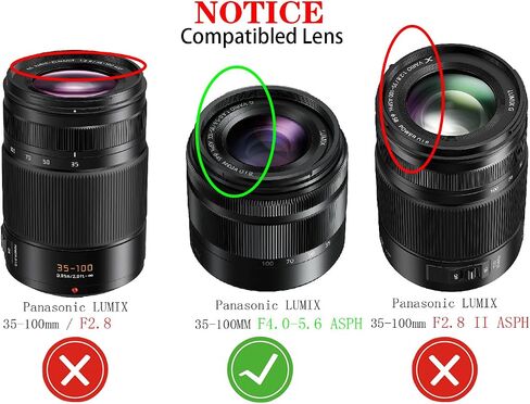 46mm Lens Cap Cover for Panasonic LUMIX G Lens 25mm F1.7,35-100mm F4.0-5 | Compatible with Panasonic 46 mm Front Lens Cap HUIPUXIANG[2 Pcs] in Saudi Arabia