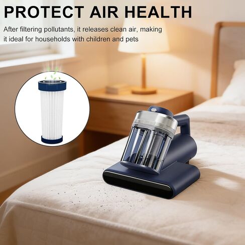 Mattress Vacuum Replacement Filter Compatible with Teant Mattress Vacuum Cleaner,Teant Blue, Gray Upgrade and Pink Bed Vacuum Cleaner.HEAP Filter-4Pack in Saudi Arabia