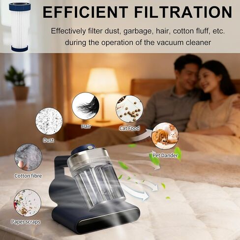 Mattress Vacuum Replacement Filter Compatible with Teant Mattress Vacuum Cleaner,Teant Blue, Gray Upgrade and Pink Bed Vacuum Cleaner.HEAP Filter-4Pack in Saudi Arabia