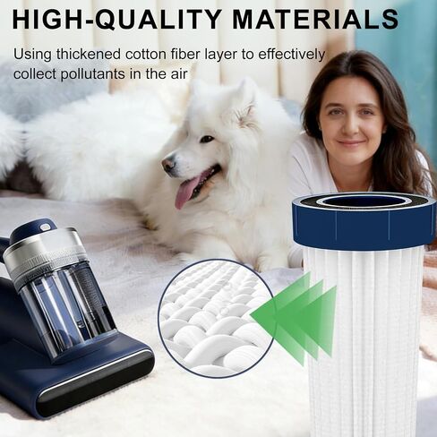 Mattress Vacuum Replacement Filter Compatible with Teant Mattress Vacuum Cleaner,Teant Blue, Gray Upgrade and Pink Bed Vacuum Cleaner.HEAP Filter-4Pack in Saudi Arabia