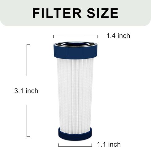 Mattress Vacuum Replacement Filter Compatible with Teant Mattress Vacuum Cleaner,Teant Blue, Gray Upgrade and Pink Bed Vacuum Cleaner.HEAP Filter-4Pack in Saudi Arabia