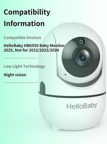 كاميرا HelloBaby 𝐇𝐁𝟔𝟓𝟓𝟎، كاميرا إضافية فقط لـ HB6550 𝟐𝟎𝟐𝟓/𝟐𝟎𝟐𝟔 𝐕𝐞𝐫، HB6550 كاميرا إضافية/إضافية، كاميرا ثانية، وحدة استبدال الطفل، 𝑪𝒐𝒏𝒕𝒂𝒄𝒕 𝑺𝒆𝒍𝒍𝒆𝒓 𝒇𝒐𝒓 35%𝗢𝗳𝗳 𝑪𝒐𝒅𝒆 in Kuwait