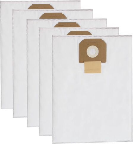 5Pcs VB090F Fleece Filter Dust Bags for Bosc-h Shop Dust Extractor | Replacement VAC090A VAC090AH VAC090S 9 Gallon Dust Bags ,Tear-Resistant, High-Efficiency Filtration- White in Kuwait