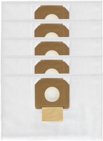 5Pcs VB090F Fleece Filter Dust Bags for Bosc-h Shop Dust Extractor | Replacement VAC090A VAC090AH VAC090S 9 Gallon Dust Bags ,Tear-Resistant, High-Efficiency Filtration- White in Kuwait