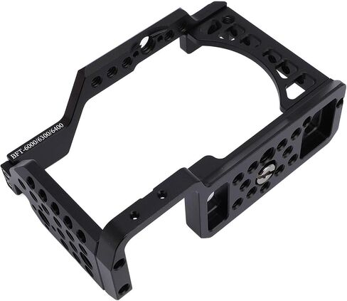 Jiawu Camera Metal Rabbit Cage Stabilizer for A6000 6300 6400 DSLR, Fast Loading Plate, Accurate Opening, Aluminum Alloy Protective Case for Video Film Making, Suitable for Filmmakers in Kuwait