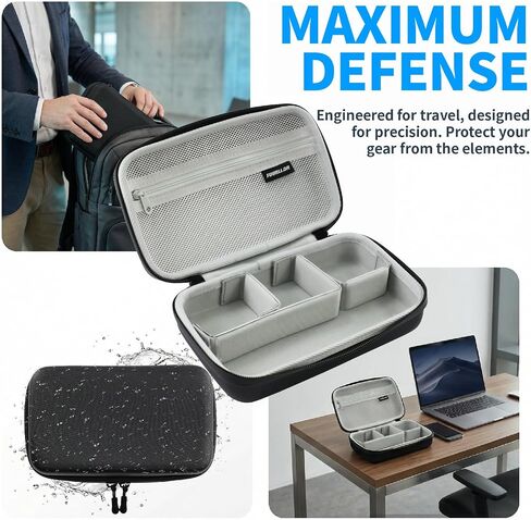 DIY Adjustable Hard Storage Case for DJI Osmo Pocket 3/4 & Small Action Cameras, Shockproof Water-Resistant Portable Travel Protective Bag,Premium Quality for Your Camera & Accessories in Saudi Arabia