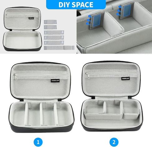 DIY Adjustable Hard Storage Case for DJI Osmo Pocket 3/4 & Small Action Cameras, Shockproof Water-Resistant Portable Travel Protective Bag,Premium Quality for Your Camera & Accessories in Saudi Arabia