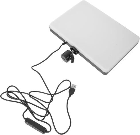 LED Video Light Panel Adjustable Plastic Smart Dimming for Streaming | Longlife LED Source, Lightweight Build, Live Broadcast Supplies, Filming and Photography Use, Content Creator Setup in Saudi Arabia