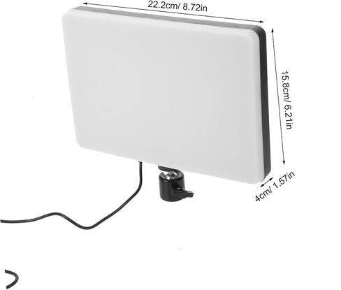 LED Video Light Panel Adjustable Plastic Smart Dimming for Streaming | Longlife LED Source, Lightweight Build, Live Broadcast Supplies, Filming and Photography Use, Content Creator Setup in Saudi Arabia