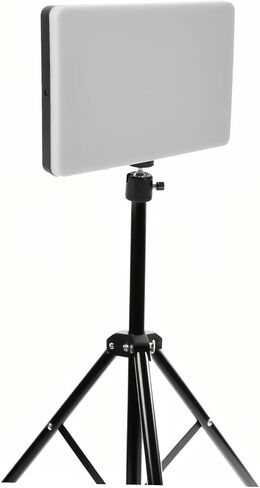 LED Video Light Panel Adjustable Plastic Smart Dimming for Streaming | Longlife LED Source, Lightweight Build, Live Broadcast Supplies, Filming and Photography Use, Content Creator Setup in Saudi Arabia