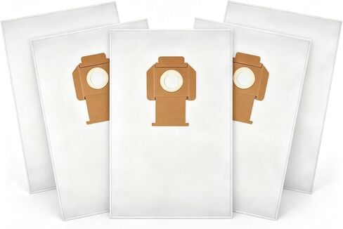 DWV9402 Collector Fleece Dust Bag compatible with DEWALT Vacuum Vac DWV010 | compatible with DEWALT Vacuum Vac DWV012, DWV015 8 & 10 Gallon Dust Extractor Shop Vacuum Bags (75029)(5 Pack) in Kuwait
