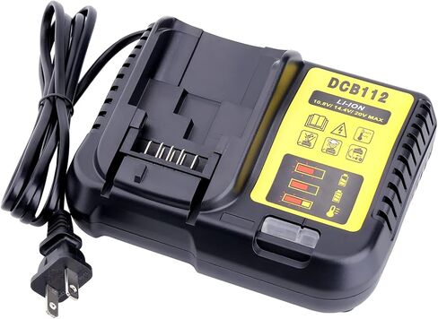 Biswaye DCB112 DCB115 20V Max Charger Charges All DCB201 DCB204 DCB606 DCB609 DCB207 DCB206 DCB203 DCB200 DCB120 DCB127 12V Max, 20V Max and 60V Max Li-Ion Cordless Tool Battery Packs in Kuwait