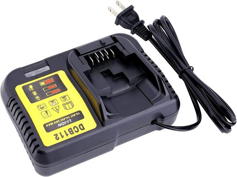 Biswaye DCB112 DCB115 20V Max Charger يشحن جميع DCB201 DCB204 DCB606 DCB609 DCB207 DCB206 DCB203 DCB200 DCB120 DCB127 12V Max، 20V Max و60V Max Li-Ion Cordless Tool حزم البطاريات in Kuwait