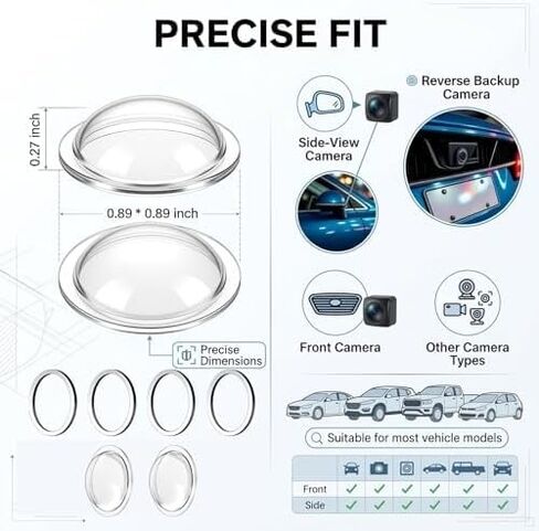 Rain Backup Camera Cover for Dodge Journey Hornet | Thicker Backup Camera Lens Protector For Heavy Rain Reversing Visibility With Clear Scratch Resistant Shell in Kuwait