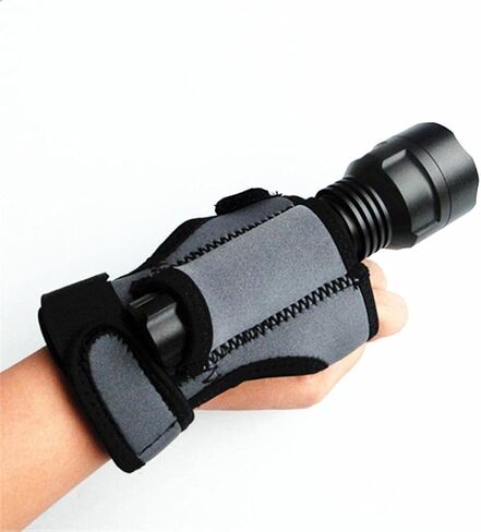 harayaa 2X Diving Flashlight Holder Arm Mount Universal Strap Glove Anti Slip Stretch Soft Adjustable Neoprene Suitable for Scuba Diving Snorkeling Inspecting in Saudi Arabia