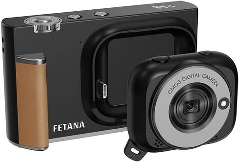 5K 30Fps Mini Action Camera with 180° Flip Screen 75MP EIS | Wearable Beauty Filter Continuous Shooting Vlogging Camera for TikTok YouTube Vlogging Outdoor Motorcycle in Saudi Arabia