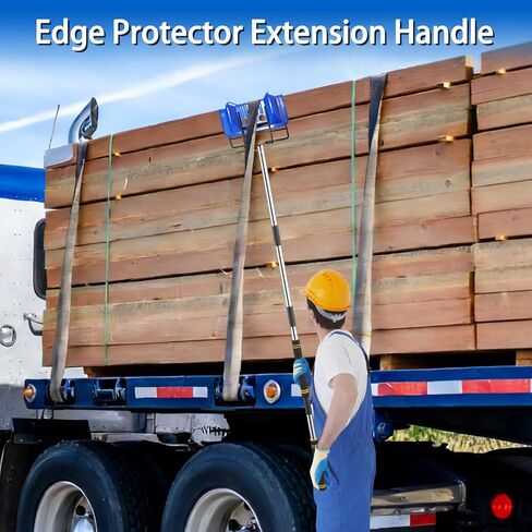 Edge Protector Handle, Board Corner Protector Extension Handle V Shaped Edge Guards Adjustable for Flatbed Cargo Trucks Compatible with Various Edge Protector Flatbed4.2-9.2ft in Kuwait