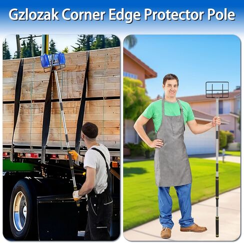 Edge Protector Handle, Board Corner Protector Extension Handle V Shaped Edge Guards Adjustable for Flatbed Cargo Trucks Compatible with Various Edge Protector Flatbed4.2-9.2ft in Kuwait