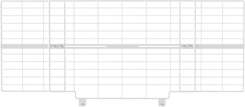 No Pawblems 16" Height Extension for Pet Gate, 26-42" Wide, Black | Adds 16" Height Helps Prevent Cats from Jumping Over, Adjustable Width Top Extension in Saudi Arabia