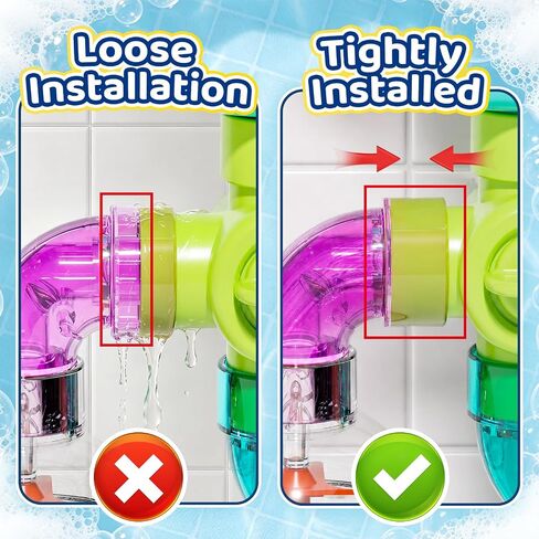 DOLIVE STEM Waterworks Pipes Bath Toys, 9PCS Baby Bathtub Toy with Interactive, Creative Shower Toy with Suction Cups for Baby Boys & Girls in Saudi Arabia