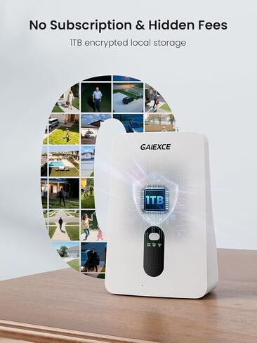 Solar Security Cameras Wireless Outdoor 8Cam Kit Expadable to 10H, No Subscription Cameras for Home Security System, 1T Local Storage, 2.4G &5G WiFi, 2K Color Night Vision Two-Way Audio IP66 in Kuwait