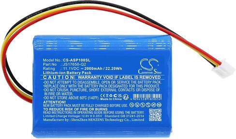 JS17650-Q2 Battery 2000mAh Replacement for AR Santa Clara AWSBT10 AWSBT10BK Pasadena AWSEE3 AWSEE3BK (11.1V) in Saudi Arabia