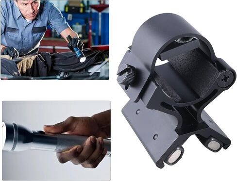 Muloo Magnetic Flashlight Mount Holder Stand for 23mm-26mm Diameter Flashlight Flalight Mounting Bracket in Saudi Arabia