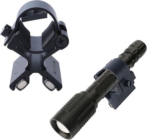 Muloo Magnetic Flashlight Mount Holder Stand for 23mm-26mm Diameter Flashlight Flalight Mounting Bracket in Saudi Arabia
