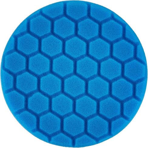 Chemical Guys, Hex-Logic Light Polishing & Finishing Pad, Blue, 5.5 inch | Soft blue finishing foam pad applies finishing polishes, glazes and sealants for a glossy, swirl-free finish in Kuwait