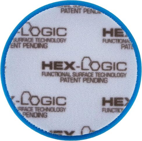 Chemical Guys, Hex-Logic Light Polishing & Finishing Pad, Blue, 5.5 inch | Soft blue finishing foam pad applies finishing polishes, glazes and sealants for a glossy, swirl-free finish in Kuwait