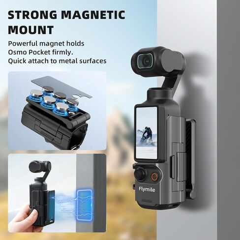 BRDRC Accessories Kit & 64in Extendable Selfie Stick Tripod, 4 in 1 Chest Head Strap Backpack Clip Magnetic Mount Stand with 1/4'' Screw for DJI Osmo Pocket 4 3 Xtra Muse Creator Combo Accessories in Saudi Arabia