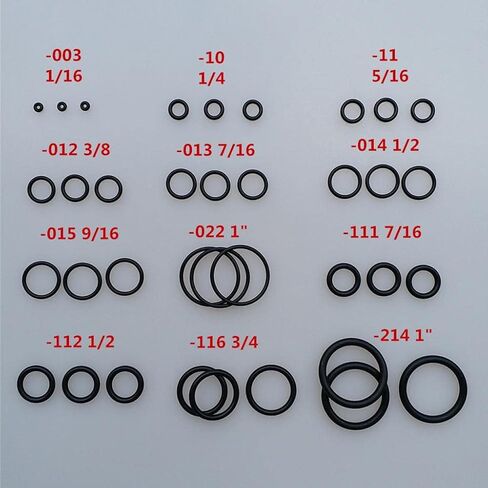 2X Set of 170 Rubber Scuba Diving O- Technical Used in Saudi Arabia