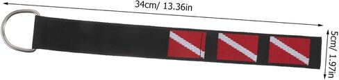 2pcs Diving Wrist Strap with D Ring for Dive Cameras and Diving Accessories, Comfortable Nylon Webbing with Stainless Steel Quick Release, for Snorkeling and Water Sports Gear in Saudi Arabia