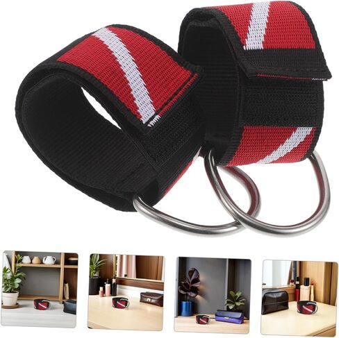 2pcs Diving Wrist Strap with D Ring for Dive Cameras and Diving Accessories, Comfortable Nylon Webbing with Stainless Steel Quick Release, for Snorkeling and Water Sports Gear in Saudi Arabia