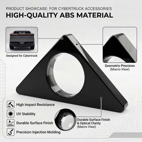 2Pcs Front & Rear Camera Lens Guard Protective Covers for Cybertruck Camera Lens Covers Scratch Resistant Waterproof for Cybertruck Accessories (2024+) in Saudi Arabia