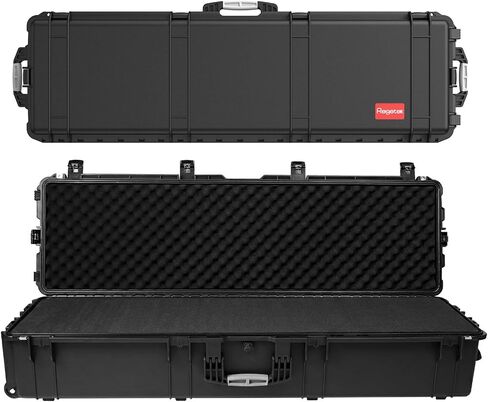 Regetek WATERPROOF Rolling Case 53.5 x 16.5x 10.5 Inch, with Foam/Wheels/ 3 Large Handles for Camera, Tool, Equipment, IP67,Crushproof, Lockable, Transport Hard Case in Kuwait
