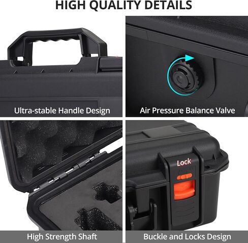 Hard Case for DJI RS 5 Combo, Waterproof & Impact-Resistant Travel Carrying Case for DJI RS 5 Gimbal Stabilizer and Accessories in Saudi Arabia
