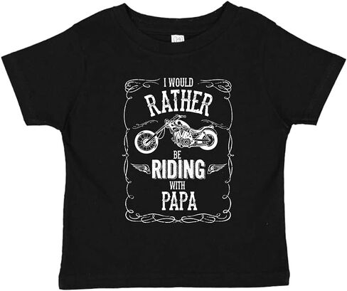 I'd Rather Be Riding with Papa Motorcycle Baby Bodysuit One Piece Or Toddler Shirt Biker Grandpa Gift in Saudi Arabia