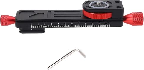 Macro Focusing Guide Slider, 1/4 Screw Hole High Precision Macro Photography Guide Slider Smoothing Frame Quick Release Plate High Stability When Photographing in Saudi Arabia