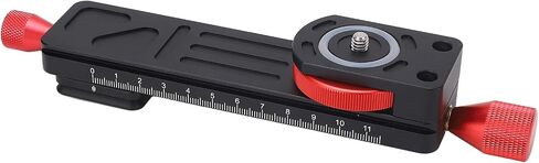 Macro Focusing Guide Slider, 1/4 Screw Hole High Precision Macro Photography Guide Slider Smoothing Frame Quick Release Plate High Stability When Photographing in Saudi Arabia